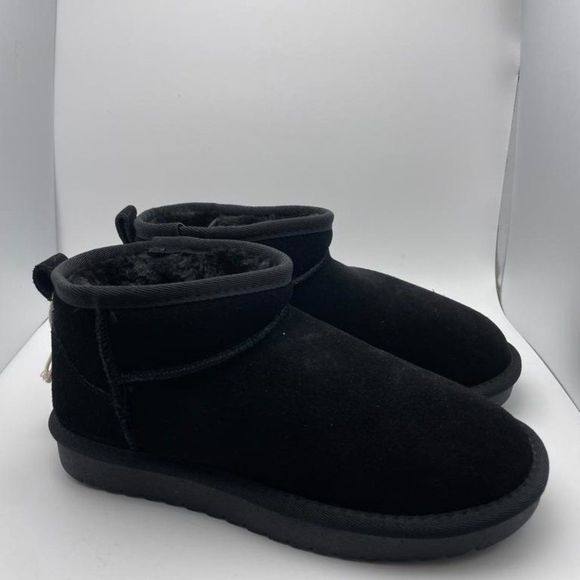 CUSHIONAIRE Women's Cozy pull on boot black 8 - Picture 3 of 6